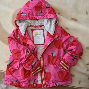 Mini Boden apple winter coat gently used